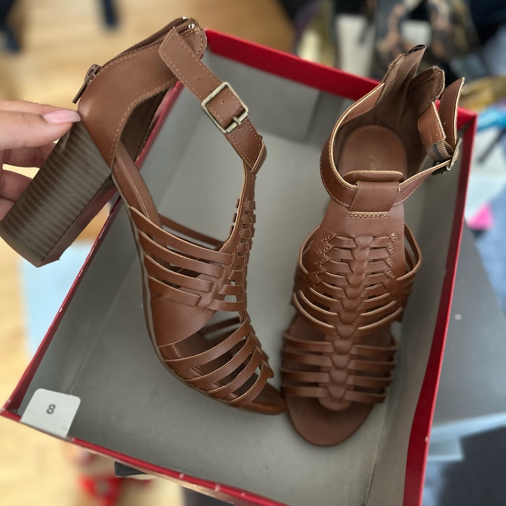 American Eagle Outfitters Brown Strappy Sandals